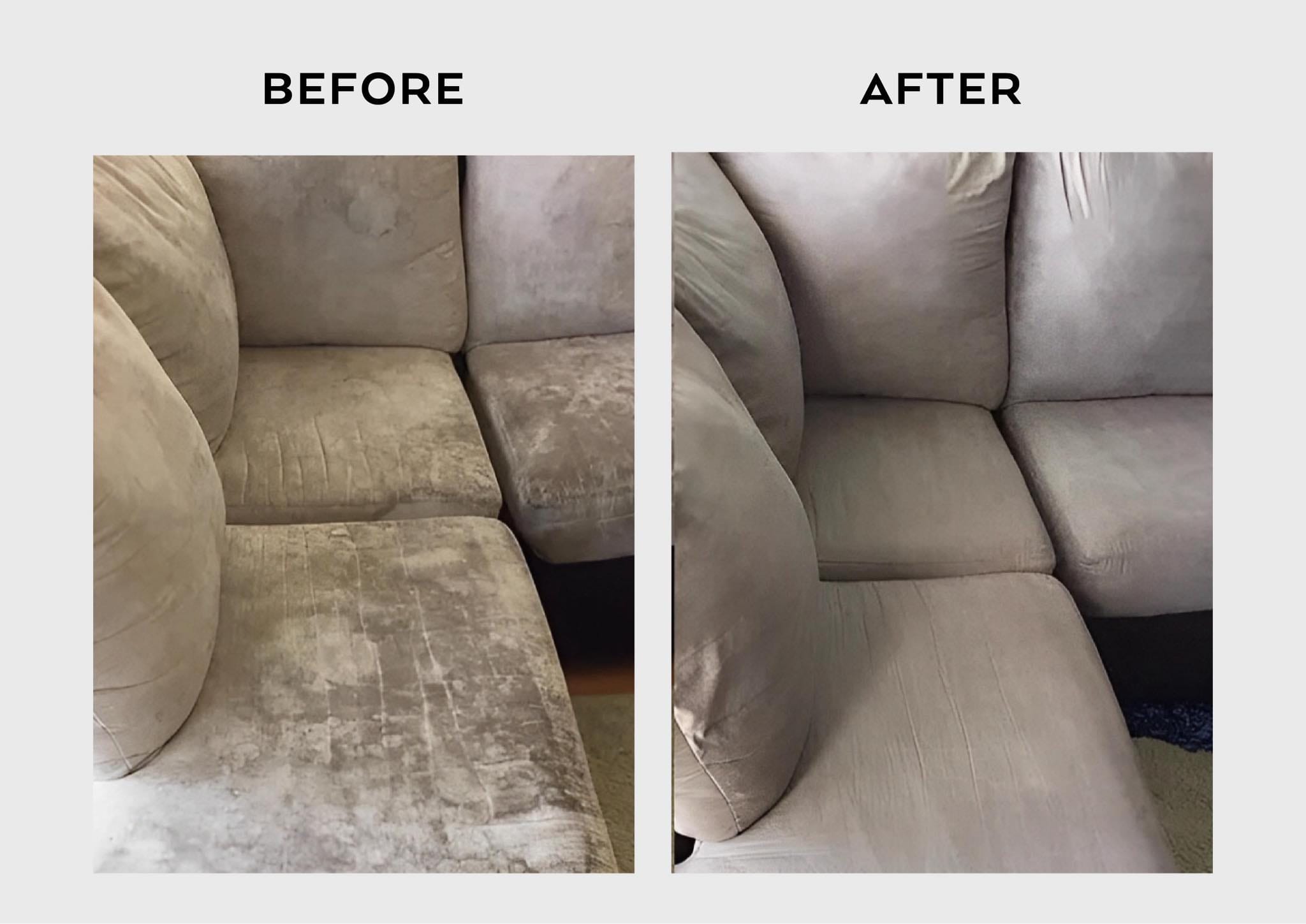 Upholstery cleaning before and after Baltimore MD - sofa result 3